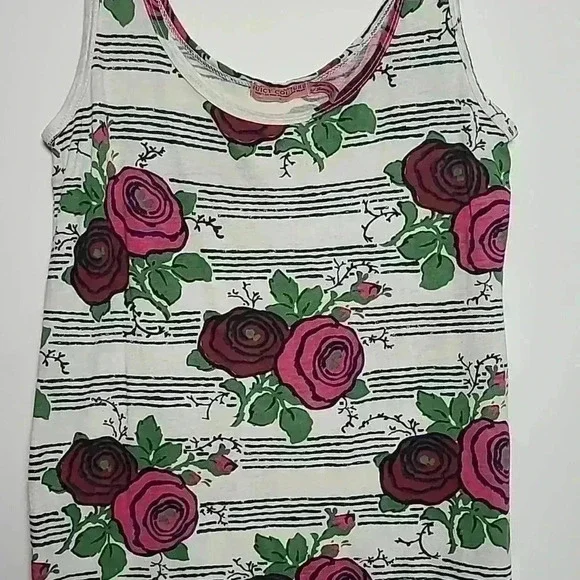 Juicy Couture RARE Sasha Floral Roses Tank Top Size Small - Picture 4 of 12